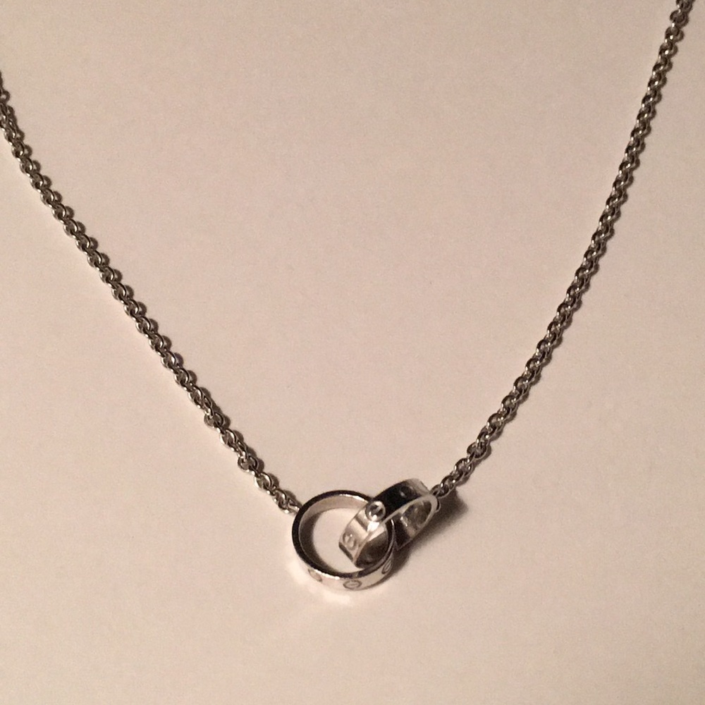 Cartier Love White Gold 18k 750 Necklace Serial # - Picture 5 of 8